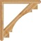 Ekena Millwork Merced Craftsman Rough Sawn Bracket, Western Red Cedar, 4"W x 48"D x 48"H BKT04X48X48MRC04RWR - alternate 3